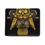 Steampunk Owl Print Bifold Wallet