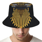 Steampunk Owl Print Bucket Hat