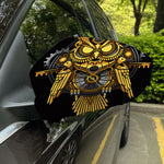 Steampunk Owl Print Car Side Mirror Covers