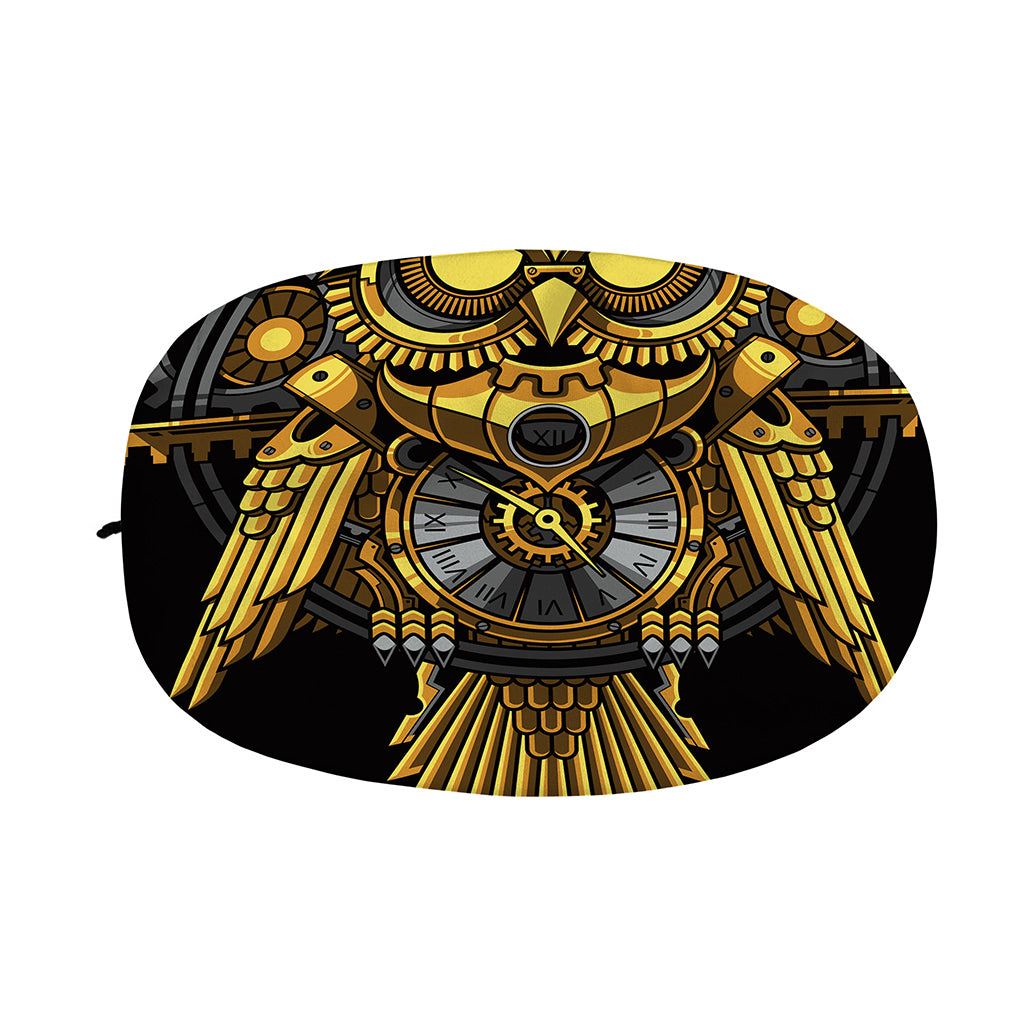 Steampunk Owl Print Car Side Mirror Covers