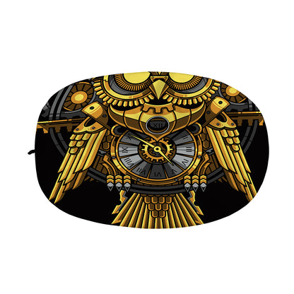 Steampunk Owl Print Car Side Mirror Covers