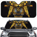 Steampunk Owl Print Car Windshield Sun Shade