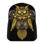 Steampunk Owl Print Casual Backpack
