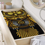 Steampunk Owl Print Changing Pad Cover