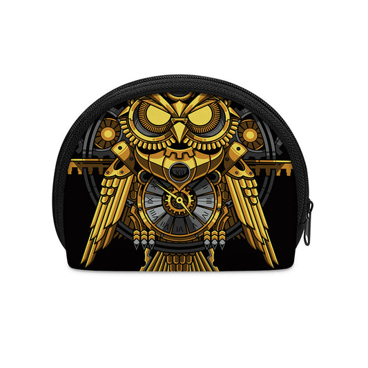 Steampunk Owl Print Coin Purse