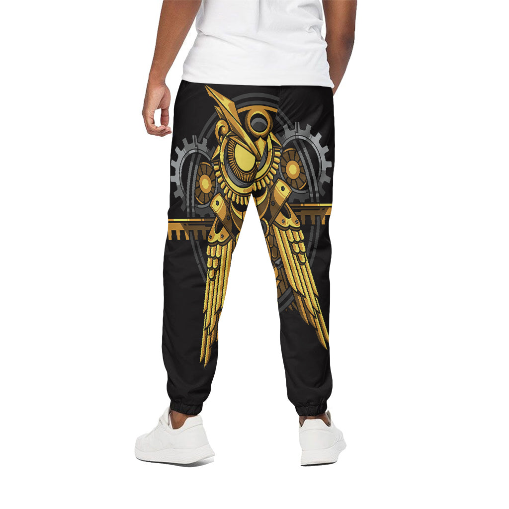 Steampunk Owl Print Cotton Pants