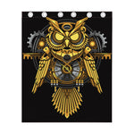 Steampunk Owl Print Curtain