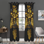 Steampunk Owl Print Curtain