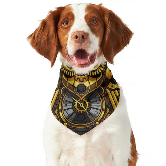 Steampunk Owl Print Dog Bandana
