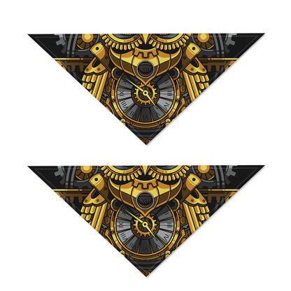 Steampunk Owl Print Dog Bandana