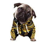 Steampunk Owl Print Dog Zip Up Hoodie