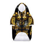 Steampunk Owl Print Dog Zip Up Hoodie