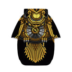Steampunk Owl Print Dog Zip Up Hoodie