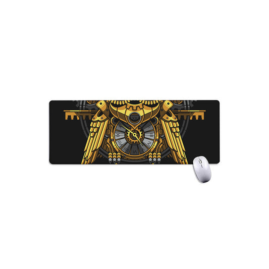 Steampunk Owl Print Extended Mouse Pad