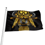 Steampunk Owl Print Flag