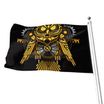 Steampunk Owl Print Flag