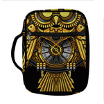 Steampunk Owl Print Front Pocket Bible Bag
