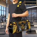 Steampunk Owl Print Gym Bag
