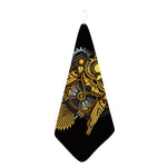 Steampunk Owl Print Hand Towel