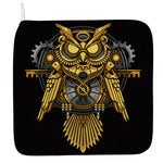 Steampunk Owl Print Hand Towel