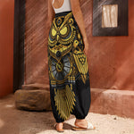 Steampunk Owl Print Harem Pants