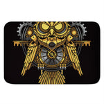 Steampunk Owl Print Indoor Door Mat