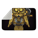 Steampunk Owl Print Indoor Door Mat
