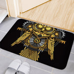 Steampunk Owl Print Indoor Door Mat