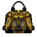 Steampunk Owl Print Insulated Lunch Bag