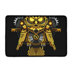 Steampunk Owl Print Kitchen Mat