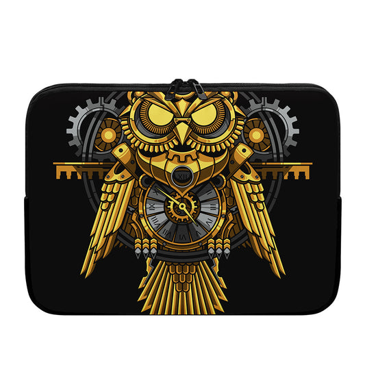 Steampunk Owl Print Laptop Sleeve