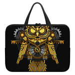 Steampunk Owl Print Laptop Sleeve With Handle