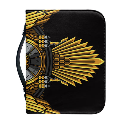 Steampunk Owl Print Leather Bible Cover