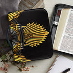 Steampunk Owl Print Leather Bible Cover