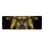 Steampunk Owl Print Long Kitchen Mat