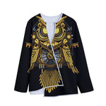 Steampunk Owl Print Long Sleeve Short Coat