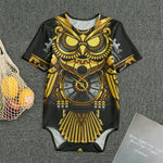 Steampunk Owl Print Men's Bodysuit