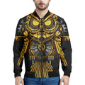 Steampunk Owl Print Men's Bomber Jacket