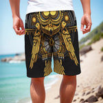 Steampunk Owl Print Men's Cargo Shorts