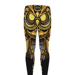 Steampunk Owl Print Men's leggings