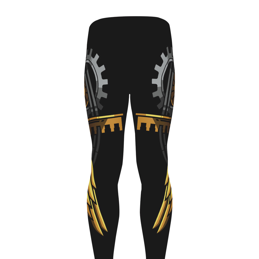 Steampunk Owl Print Men's leggings
