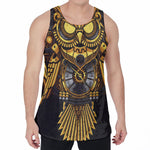 Steampunk Owl Print Men's Velvet Tank Top