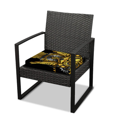 Steampunk Owl Print Outdoor Seat Cushion Cover