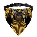 Steampunk Owl Print Over The Collar Dog Bandana
