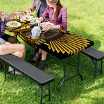 Steampunk Owl Print Picnic Table Cover