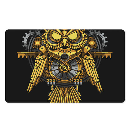 Steampunk Owl Print Polyester Doormat