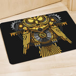 Steampunk Owl Print Polyester Doormat