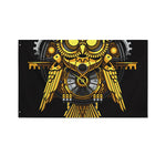 Steampunk Owl Print Polyester Flag