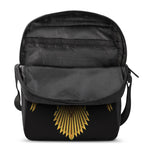 Steampunk Owl Print Rectangular Crossbody Bag