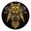 Steampunk Owl Print Round Blanket